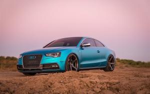 Audi S5 Coupe on Carbon Graphite Vorsteiner Wheels (V-FF 104) 2016 года 
